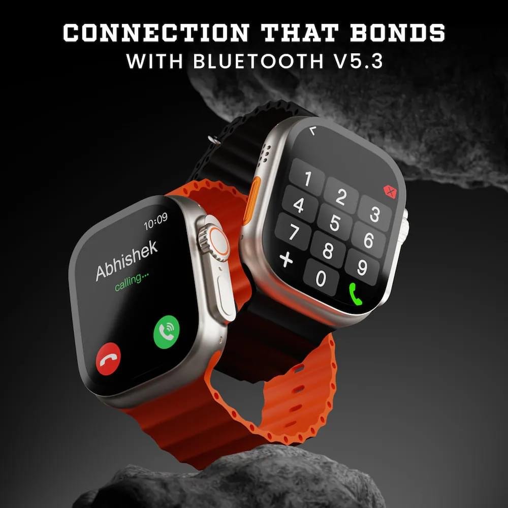 HAMMER Ultra Classic 2.01" Bluetooth Calling Smart Watch (Black) - Image 3